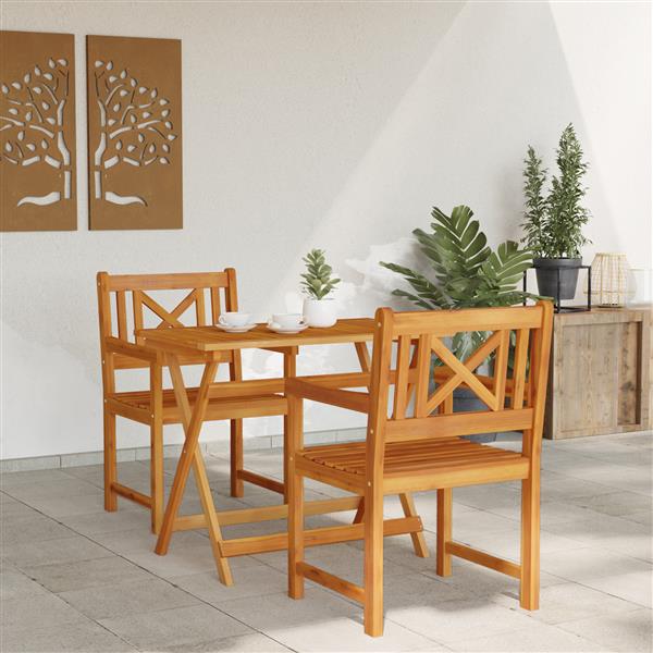 Grote foto vidaxl tuinstoelen 2 stuks 56x56x90 cm massief hout acacia tuin en terras tuinmeubelen