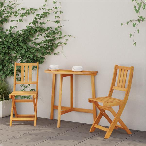 Grote foto vidaxl vouwtuinstoelen 2 stuks 36x46x85 cm massief acaciahout tuin en terras tuinmeubelen