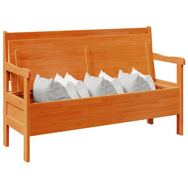 Grote foto vidaxl ligbed acacia 119x76x44 cm massief hout tuin en terras tuinmeubelen