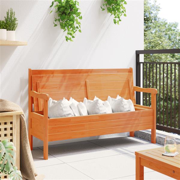 Grote foto vidaxl ligbed acacia 119x76x44 cm massief hout tuin en terras tuinmeubelen