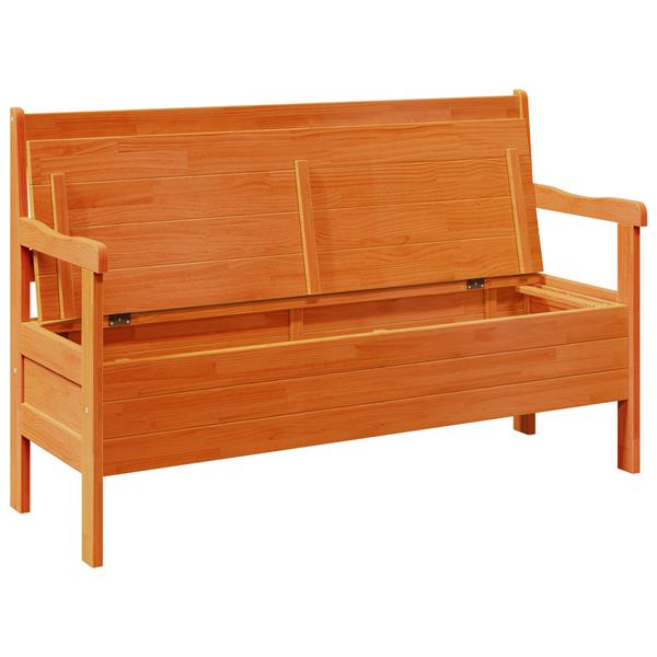 Grote foto vidaxl ligbed acacia 119x76x44 cm massief hout tuin en terras tuinmeubelen