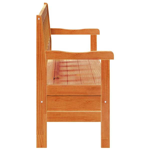 Grote foto vidaxl ligbed acacia 119x76x44 cm massief hout tuin en terras tuinmeubelen