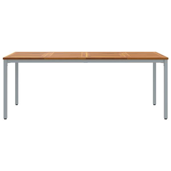 Grote foto vidaxl tuin tafel 200x90x75 cm van massief acaciahout en metaal tuin en terras tuinmeubelen