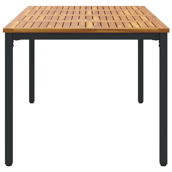 Grote foto vidaxl tuin tafel 180x90x75 cm van massief acacia hout en metaal tuin en terras tuinmeubelen