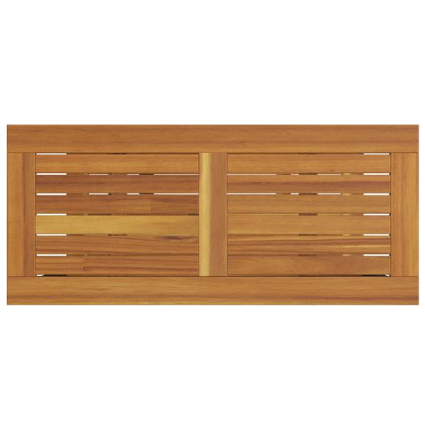 Grote foto vidaxl buitentafel natuurlijk grijs 35x80x75 cm massief hout en staal tuin en terras tuinmeubelen