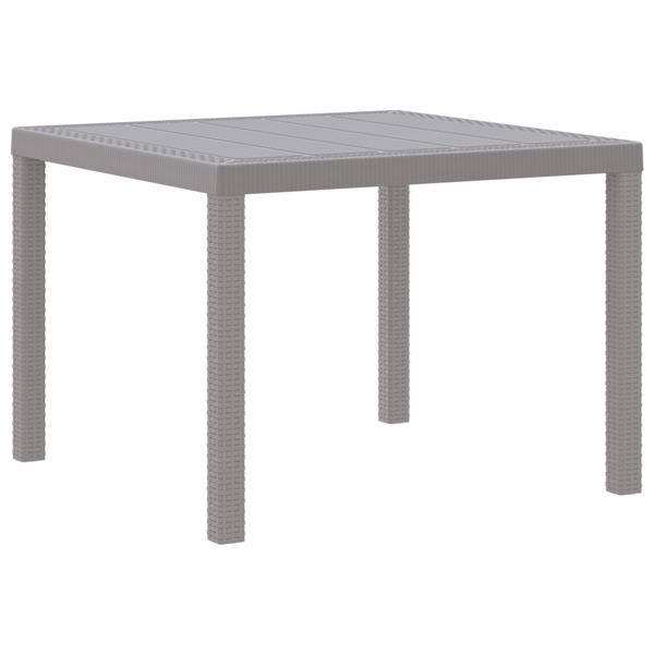 Grote foto vidaxl 3 delige tuinset met kussens lichtgrijs poly rattan tuin en terras tuinmeubelen