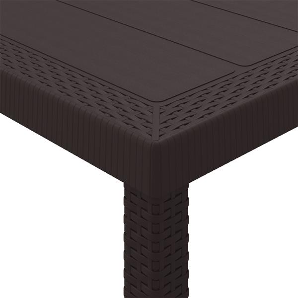 Grote foto vidaxl 5 delige tuinset met kussens in bruin poly rattan tuin en terras tuinmeubelen