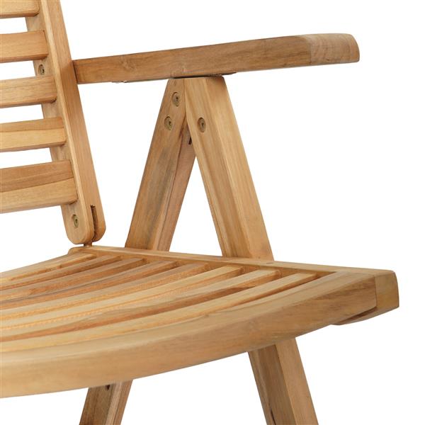 Grote foto vidaxl tuinstoelen 4 st inklapbaar massief teakhout tuin en terras tuinmeubelen
