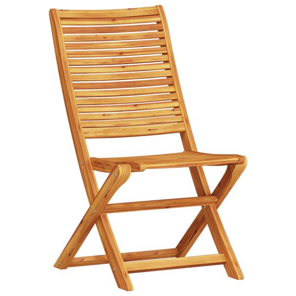 Grote foto vidaxl 3 delige vouw bistro set van massief acaciahout tuin en terras tuinmeubelen