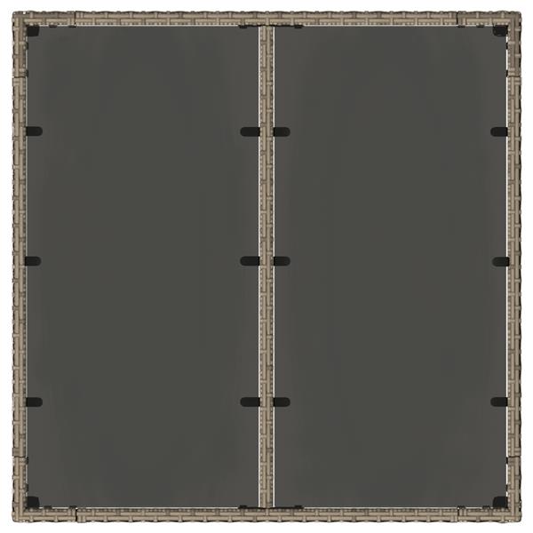 Grote foto vidaxl 5 delige tuinset poly rattan grijs tuin en terras tuinmeubelen
