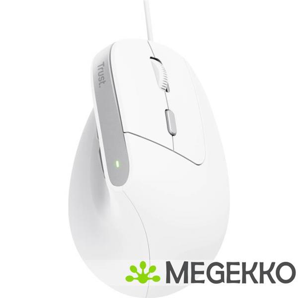 Grote foto trust bayo ii ergonomische muis wit computers en software overige computers en software