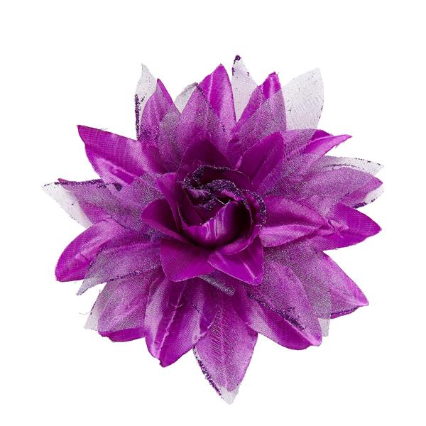 Grote foto haarclip bloem met glitter paars verzamelen overige verzamelingen
