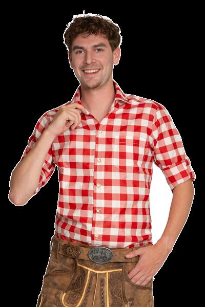 Grote foto trachtenhemd anton rood wit verzamelen overige verzamelingen