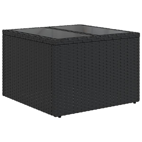 Grote foto vidaxl 5 delige tuinsofa set met kussens bruin poly rattan tuin en terras tuinmeubelen