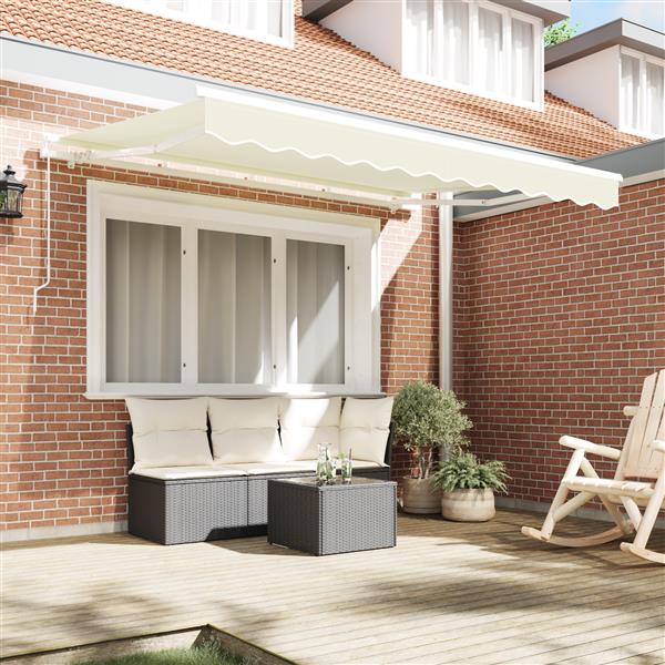 Grote foto vidaxl vervangende stof voor zonnescherm voor 3x2 m frame cr me tuin en terras overige tuin en terras