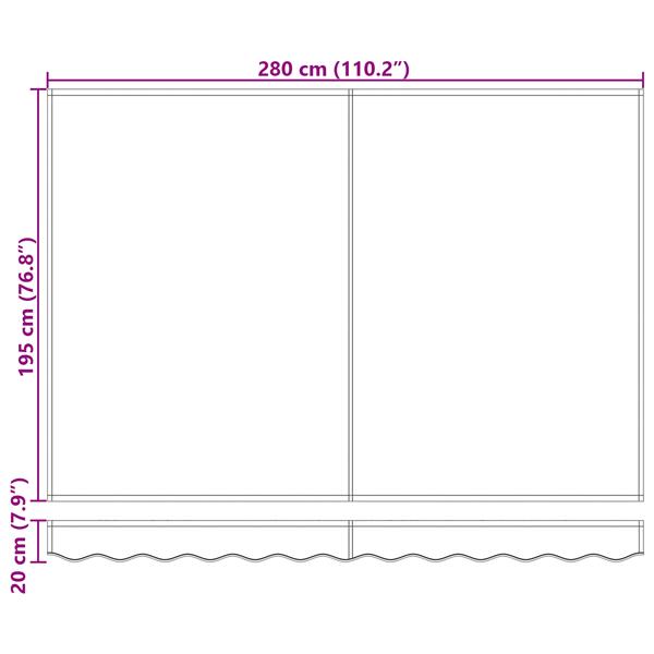 Grote foto vidaxl vervangende stof voor zonnescherm voor 3x2 m frame cr me tuin en terras overige tuin en terras