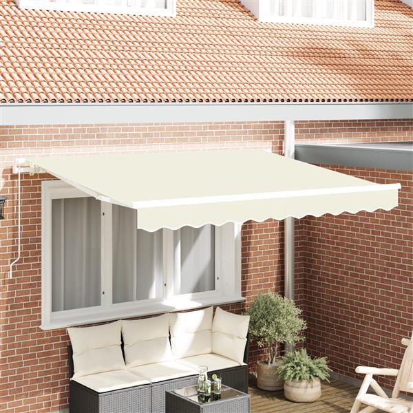 Grote foto vidaxl vervangende stof voor zonnescherm voor 3x2 m frame cr me tuin en terras overige tuin en terras