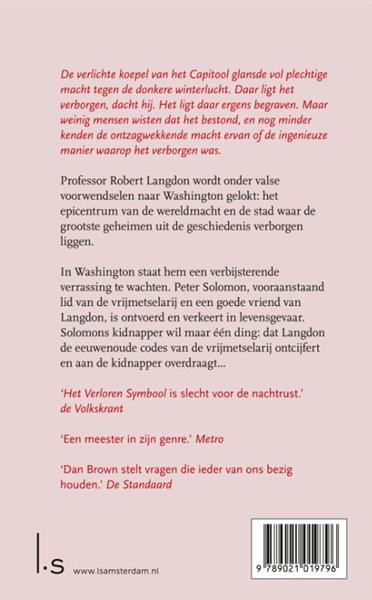 Grote foto het verloren symbool robert langdon 3 boeken thrillers