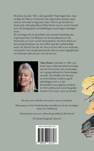 Grote foto een os op het dak boeken muziek