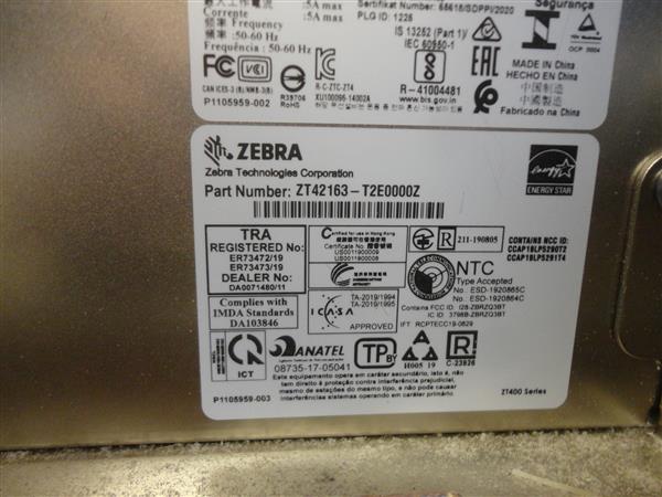 Grote foto zebra zt421 thermal transfer label printer cutter 300dpi usb network computers en software printers
