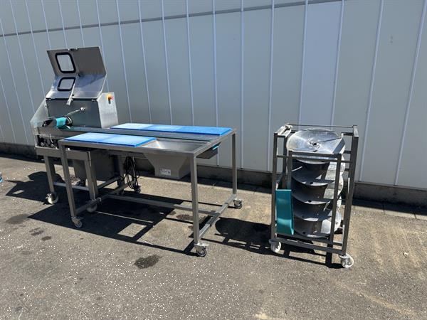 Grote foto kronen gs10 snijmachine met snijtafel van roestvrij staal agrarisch tuinbouw