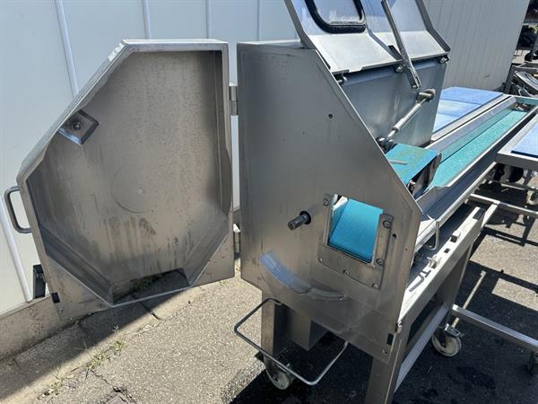 Grote foto kronen gs10 snijmachine met snijtafel van roestvrij staal agrarisch tuinbouw