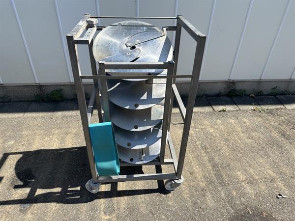 Grote foto kronen gs10 snijmachine met snijtafel van roestvrij staal agrarisch tuinbouw