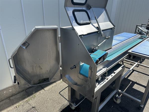 Grote foto kronen gs10 snijmachine met snijtafel van roestvrij staal agrarisch tuinbouw