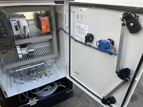 Grote foto devette ontstapelaar voor deense karren incl. compressor agrarisch tuinbouw