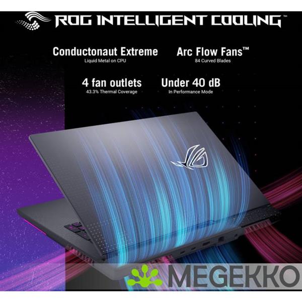 Grote foto asus rog strix g17 g713pi hx130w 17.3 amd ryzen 9 rtx 4070 gaming laptop computers en software overige computers en software