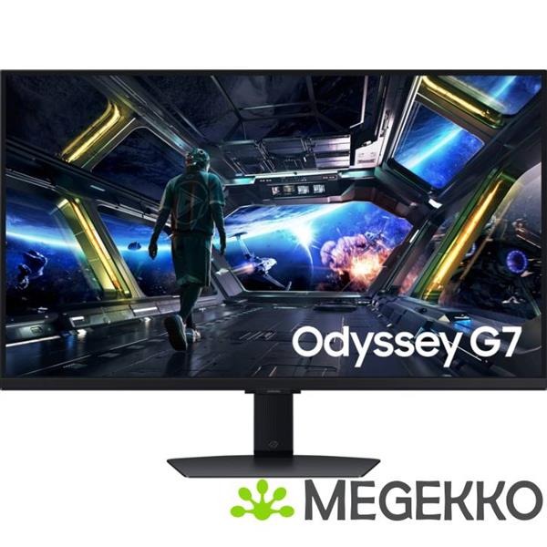 Grote foto samsung odyssey g7 ls32dg702euxen 32 4k ultra hd 144hz ips gaming monitor computers en software overige computers en software
