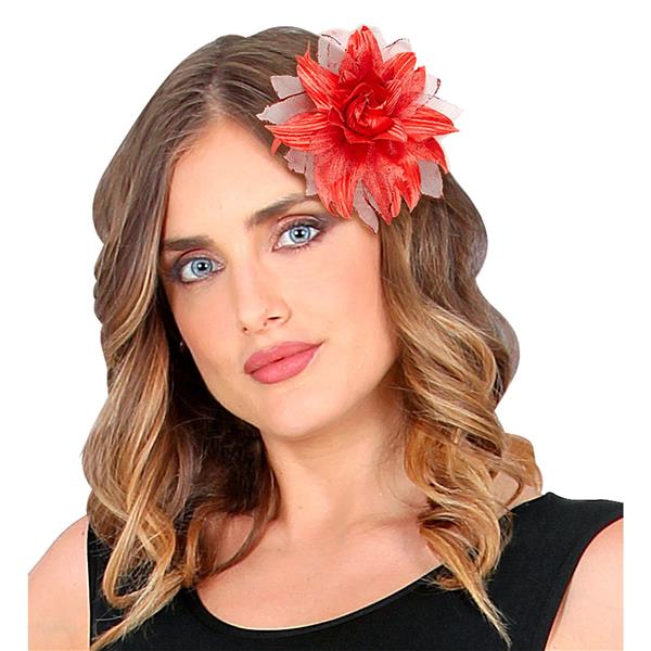 Grote foto haarclip bloem met glitter rood verzamelen overige verzamelingen