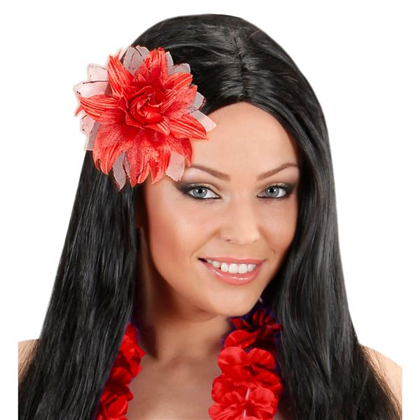 Grote foto haarclip bloem met glitter rood verzamelen overige verzamelingen