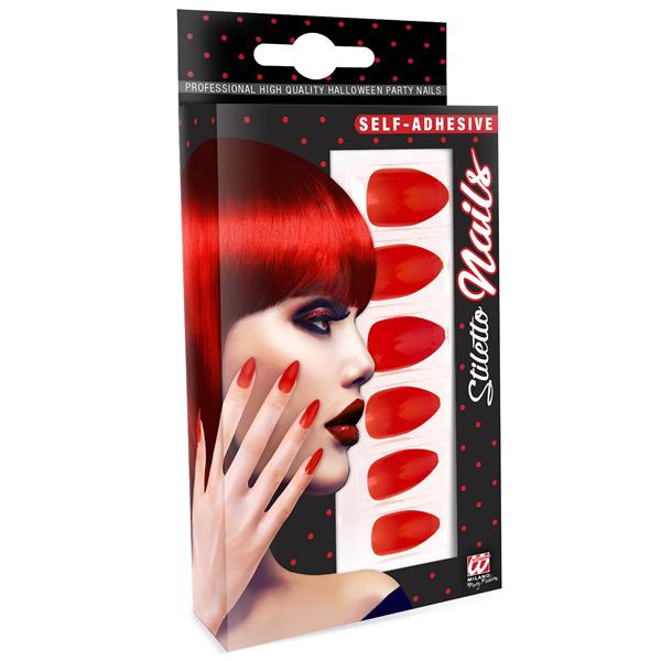 Grote foto nagels stiletto rood verzamelen overige verzamelingen