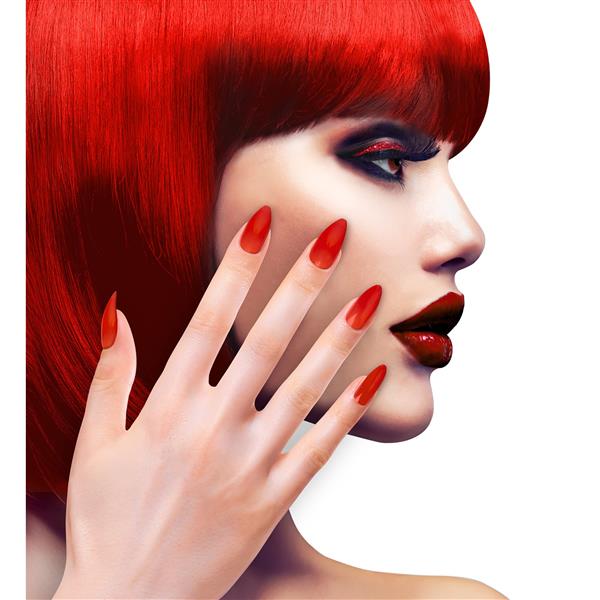 Grote foto nagels stiletto rood verzamelen overige verzamelingen