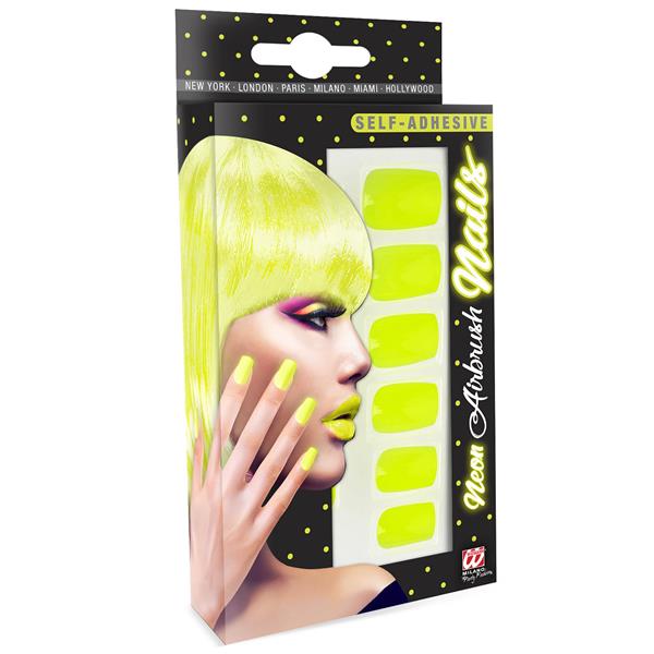 Grote foto nagels airbrush neon geel verzamelen overige verzamelingen