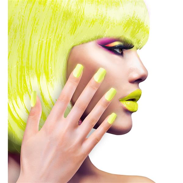 Grote foto nagels airbrush neon geel verzamelen overige verzamelingen