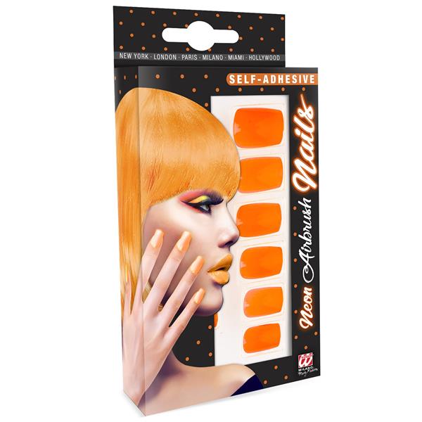 Grote foto nagels airbrush neon oranje verzamelen overige verzamelingen