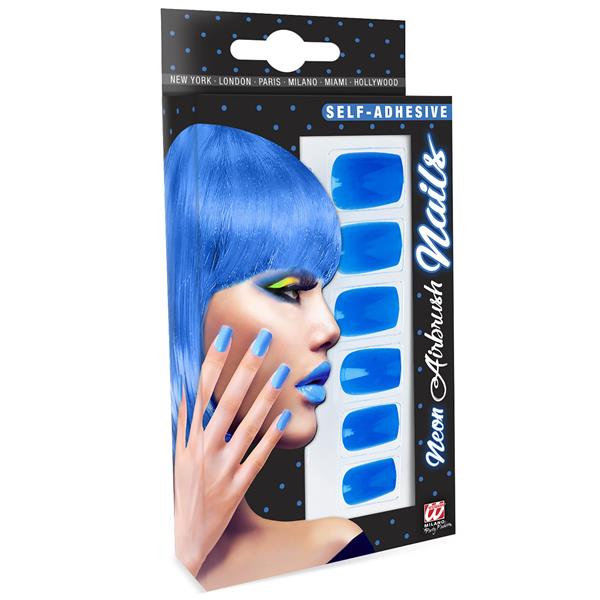 Grote foto nagels airbrush neon blauw verzamelen overige verzamelingen