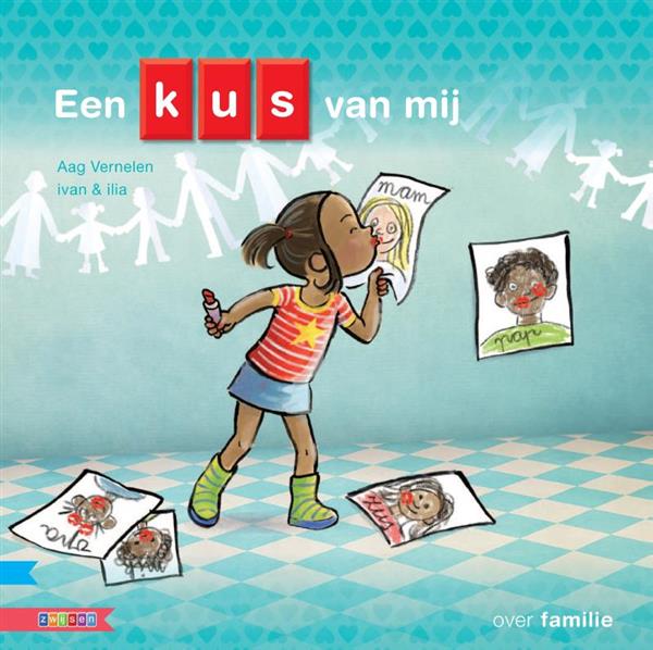Grote foto een kus van mij kleuters samenleesboek boeken jeugd 13 jaar en ouder
