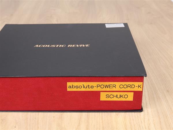 Grote foto acoustic revive absolute k pc triple c highend audio power cable 2 0 metre new audio tv en foto onderdelen en accessoires