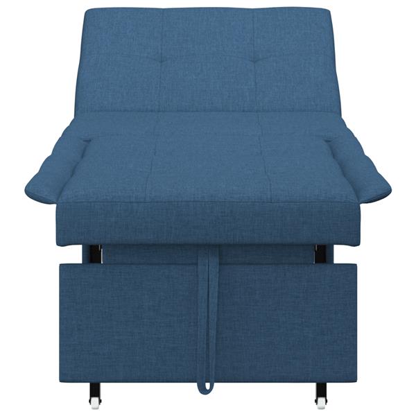 Grote foto vidaxl sofa bed 3 in 1 uittrekbaar ontwerp in blauw stof huis en inrichting bankstellen