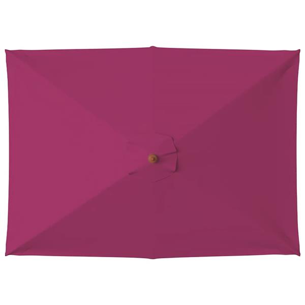 Grote foto vidaxl parasol met houten paal 150x200 cm bordeauxrood tuin en terras overige tuin en terras