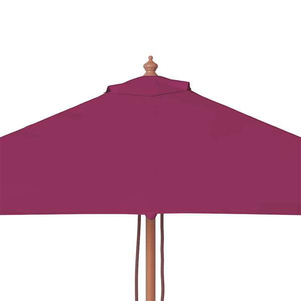 Grote foto vidaxl parasol met houten paal 150x200 cm bordeauxrood tuin en terras overige tuin en terras