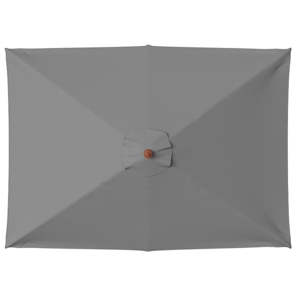 Grote foto vidaxl parasol met houten paal 150x200 cm antraciet tuin en terras overige tuin en terras