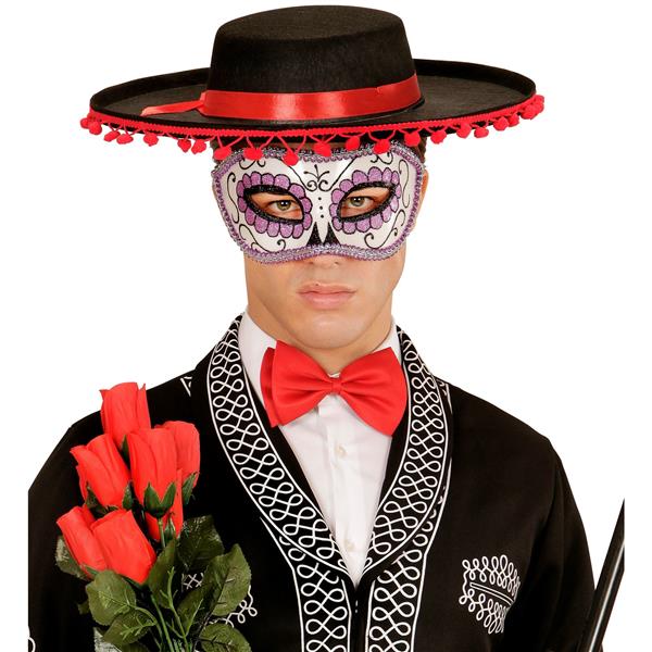 Grote foto oogmasker dia de los muertos zwart paars verzamelen overige verzamelingen