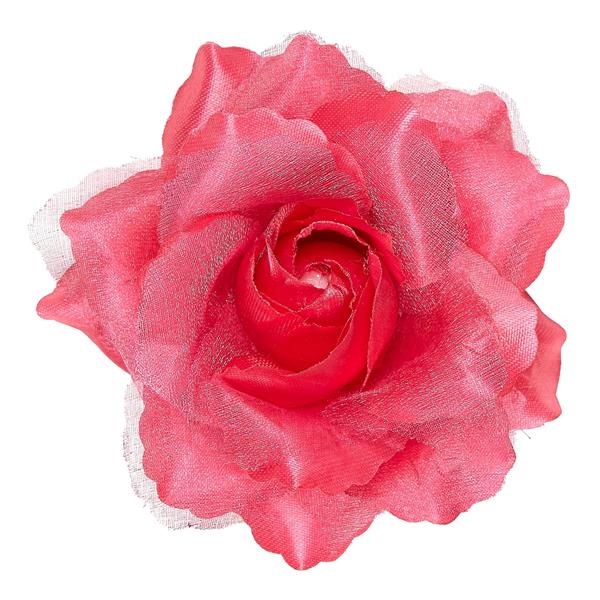 Grote foto haarclip rose roos met glitter verzamelen overige verzamelingen