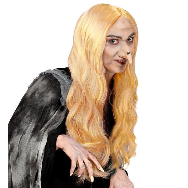 Grote foto pruik heks morgana blond verzamelen overige verzamelingen