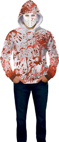 Grote foto bloody hoodie with mask adult verzamelen overige verzamelingen