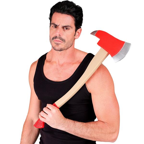 Grote foto bijl brandweerman 60 cm verzamelen overige verzamelingen